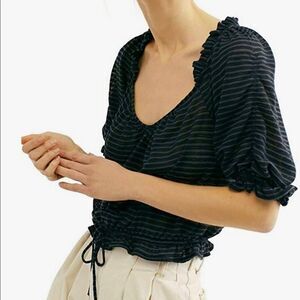 Free People Women's Dorothy Top in Black​​​​​​